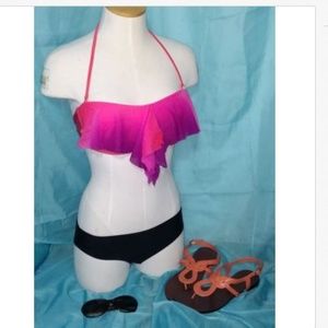 Macys Raisins Bikini Pink Purple Black Ombre